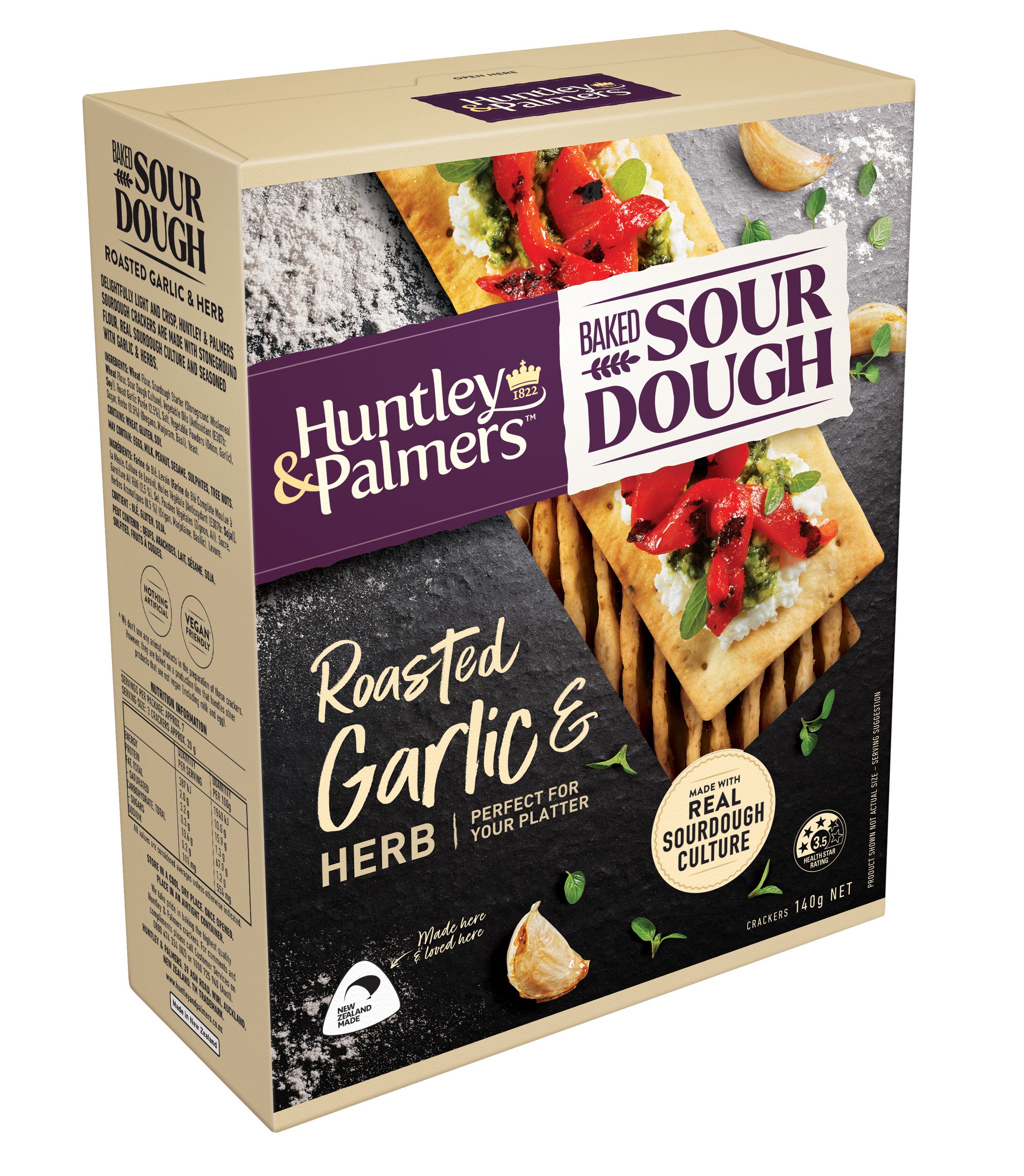 Baked Sourdough Roasted Garlic & Herb
